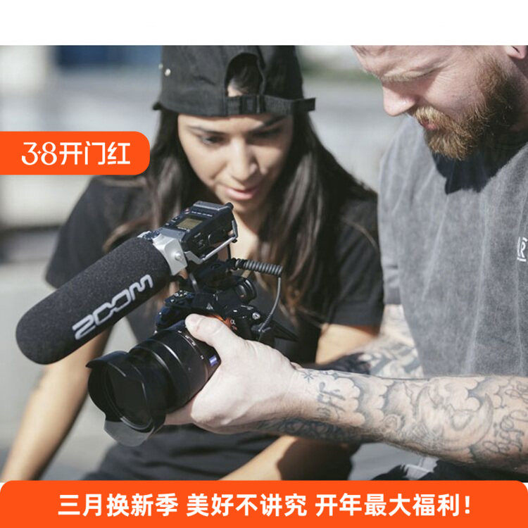 ZOOM F1-SP领夹麦克风采访胸麦单反无线直播主播婚庆采访电容话筒