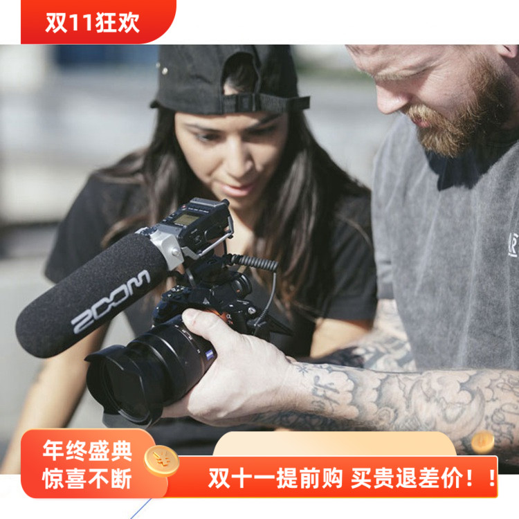 ZOOM F1-SP领夹麦克风采访胸麦单反无线直播主播婚庆采访电容话筒