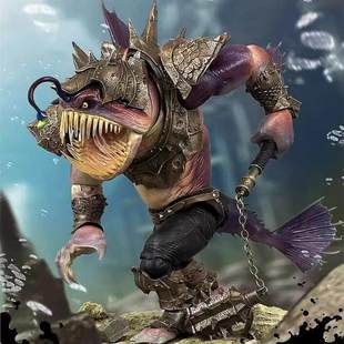 FuryToys狂怒工作室山海魔神录灯笼鱼狮驼岭青狮精可动人偶手办男