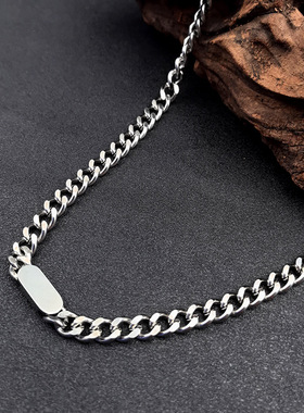 嘻哈钛钢轻奢项链手链男女短款锁骨链简约冷淡风网红设计高级感
