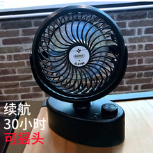 Remax自动可摇头电动电池小电风扇迷你可充电静音办公室桌上插头便携式台式小电扇usb台扇桌面小风扇学生宿舍