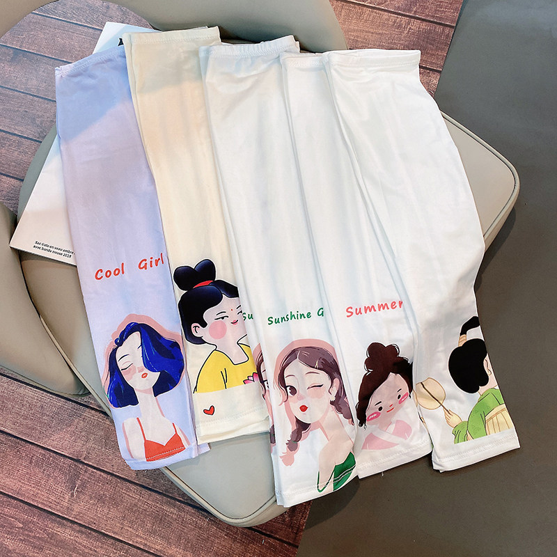 女春夏可爱防晒袖套冰丝手袖