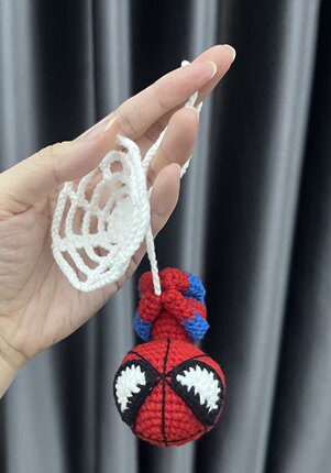 蜘蛛侠纯手工钩织玩偶挂件成品发货