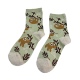 款 日单 常规厚四季 可爱树懒中筒袜女