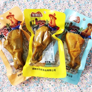 聪明山鸡腿105g*10个大鸡腿盐焗五香藤椒味五香卤味麻辣零食熟食