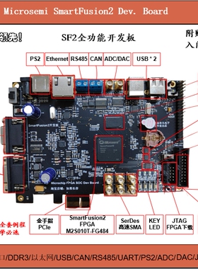 赠送例程SmartFusion2 开发板 评估板内含Cortex-M3硬核FPGA SOC