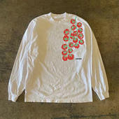 海外订单尾货 撤回外贸港风潮牌纯棉圆领长袖 T恤男女百搭ins新款