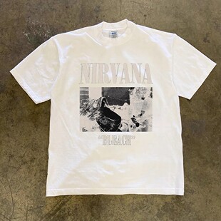 情侣上衣ins t恤男女同款 海外订单尾货 专柜撤回外贸重磅纯棉短袖