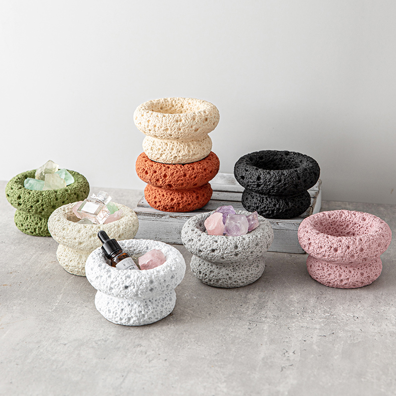 网红扩香石容器香氛新新品ins风孔月球纹水迷你自制扩香石diy容器