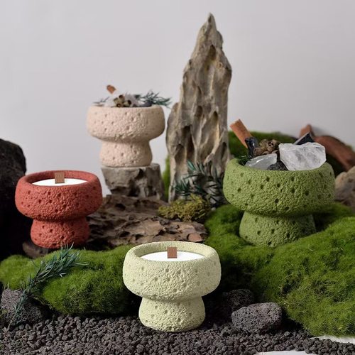 新款扩香石容器香氛新新品ins风孔月球纹水迷你自制扩香石diy容器