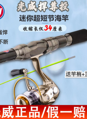 光威袖珍超短节海竿便携远投套装