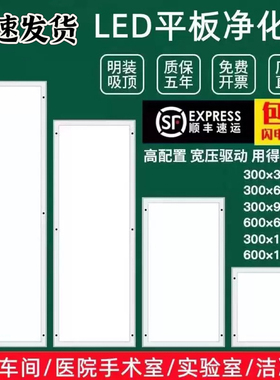 欧频明装300x1200净化led洁净灯30x90医院手术室无尘车间食品厂灯