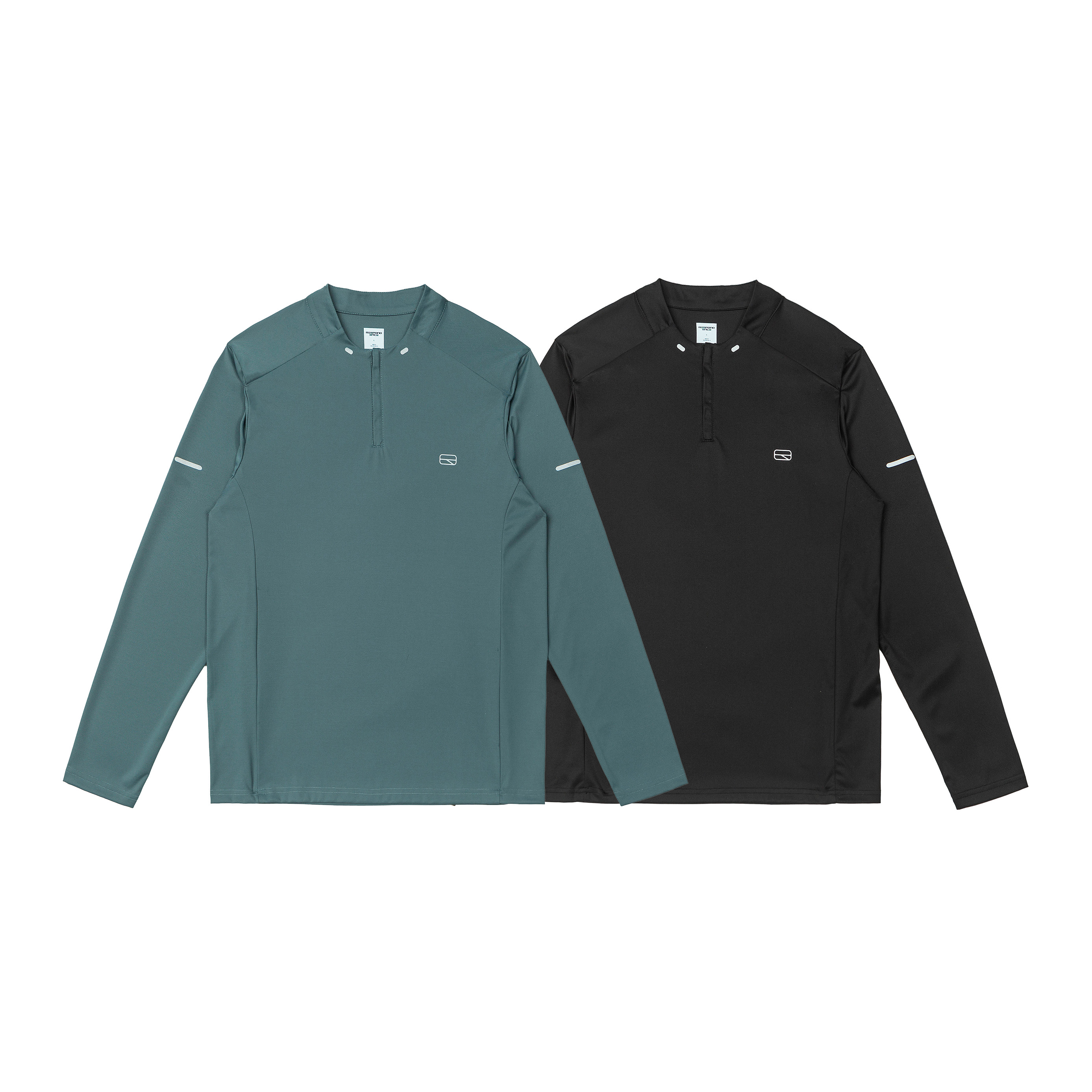 RESPONDENCE 修身运动训练健身跑步上衣紧身衣男长袖T恤