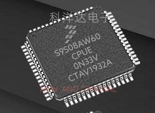 S9S08AW60E5CPUE 丝印S9S08AW60CPUE封装QFP-64微控制器 量大价优