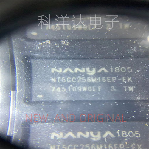 NT5CC256M16EP-EK    512MB 1.35V   FBGA96   存储器芯片  全新
