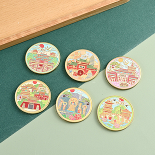 河南洛阳老君山白马寺龙门石窟洛邑古城清明上河园旅游纪念币礼品