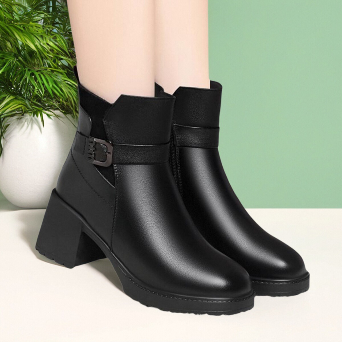 2024新款冬季加绒保暖棉靴