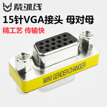 紫外线 vga转接头 母对母 电脑显示器连接线数据线转换头接口