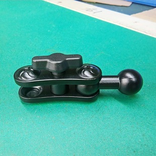 17mm铝合金车载支架连接球头延长杆手机导航汽车配件1 4万向弯头