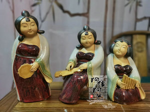 唐朝陶瓷石湾公仔工艺品