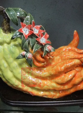 陶瓷石湾公仔得心应手工艺品