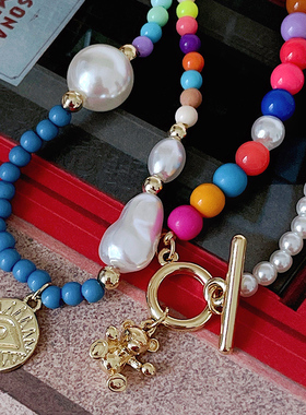 RTZHANG珠子女时髦颈链