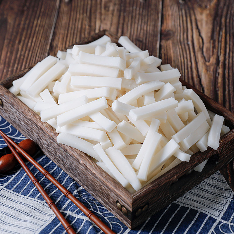 宁波切条年糕条火锅年糕切片韩式散装小年糕食材批发手工水磨真空