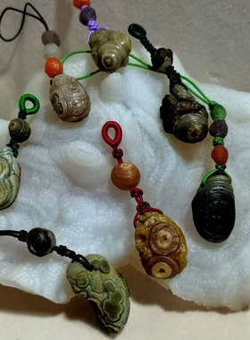 阿拉善玛瑙戈壁地表眼睛石原石饰品手工DIY编织钥匙链包挂手机链