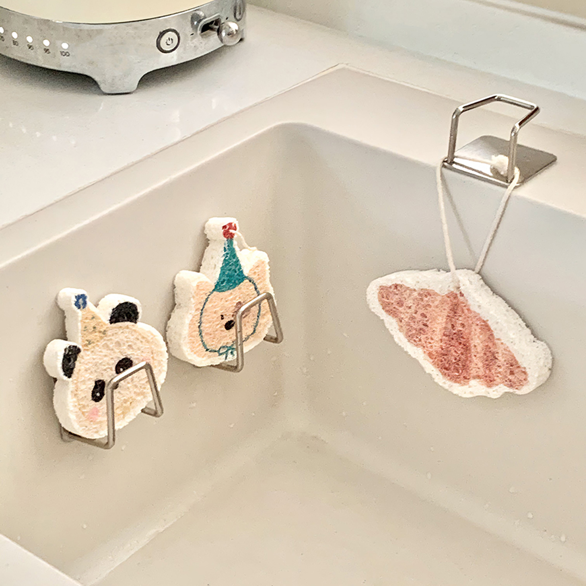 不锈钢沥水架厨房挂钩水槽盖锅盖海绵砧板收纳壁挂式免打孔置物架