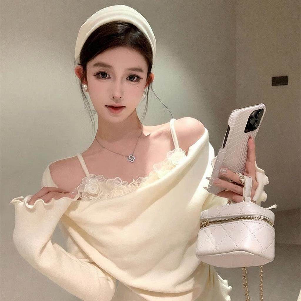 秋冬季辣妹针织收腰修身显瘦不规