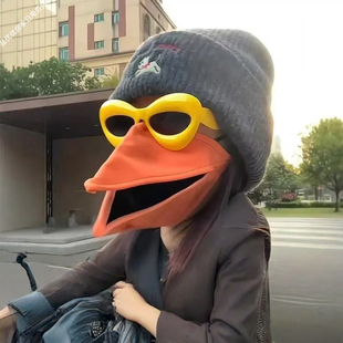 鸟嘴口罩乌鸦乌鸫口罩创意搞怪动物嘴型恶搞可动鸟嘴送朋友礼物品