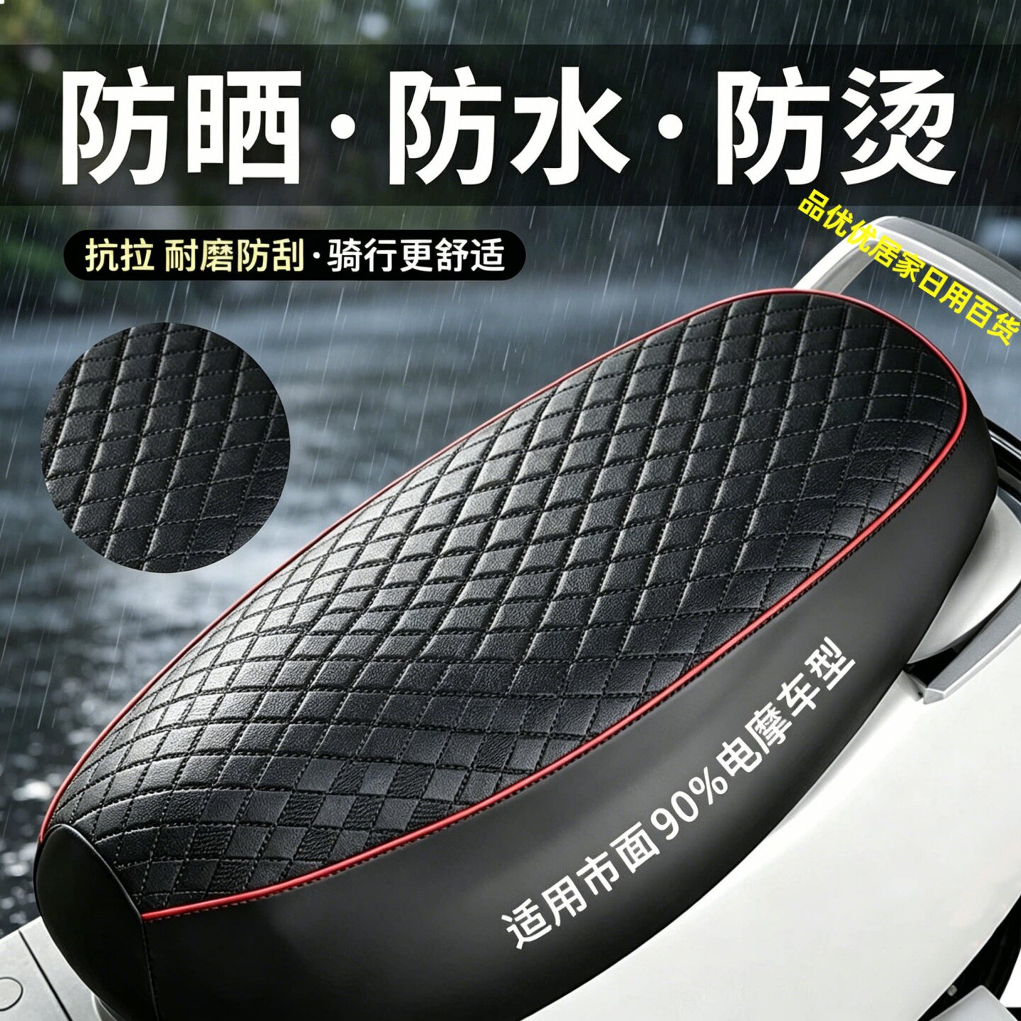 电动车摩托车坐垫套防水防晒