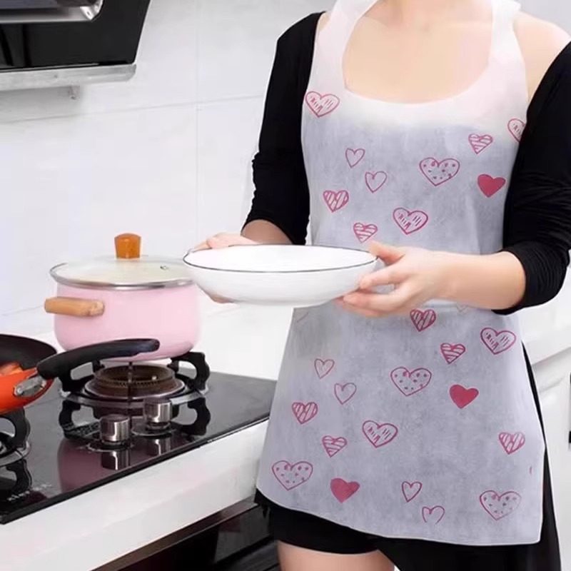 家用一次性无纺布围裙厨房餐饮专用儿童围嘴火锅防水防油成人围兜,家庭/个人清洁工具,围裙,淘宝优惠券,粉丝福利购,淘宝优惠卷