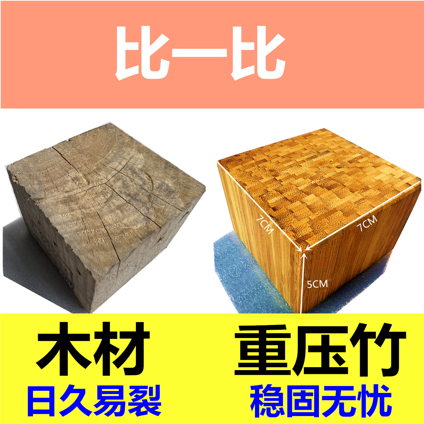 柜脚垫高家具增高脚垫沙发茶几实木增高木块床脚桌腿冰柜增高木垫