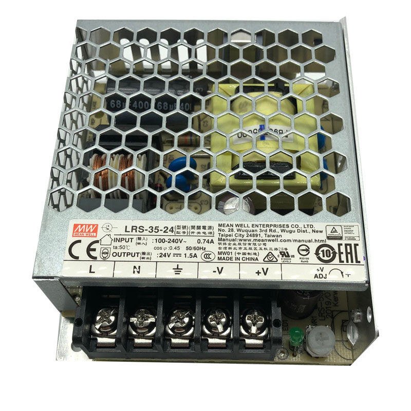 新款台湾明纬超薄高性能开关电源 LRS-35-36 36W 36V 假一罚十
