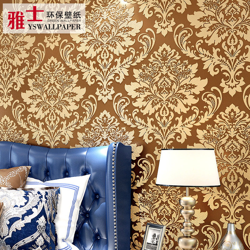 工程壁纸非自粘无胶刷胶2025新款卧室房间客厅加厚欧式无纺布墙纸