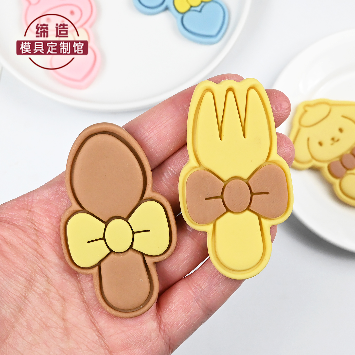 勺子叉子卡通饼干模具立体按压式