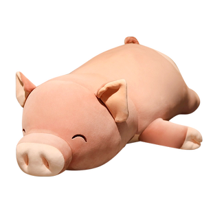大鼻子猪公仔软萌趴猪玩偶抱枕毛绒玩具屁桃猪娃娃儿童礼物男女生