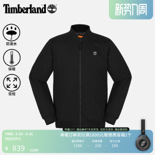 Timberland添柏岚官方男飞行夹克冬户外防泼水保暖轻薄棉服 A5M9T