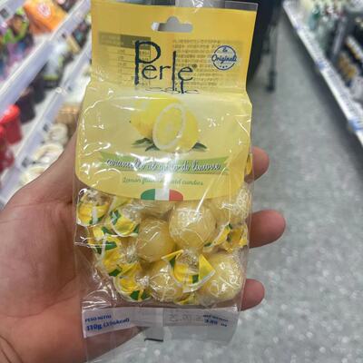 盒马代购perlediSole柠檬糖110g