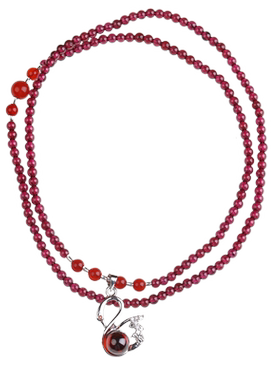 中国风手饰天然石榴石女女人石