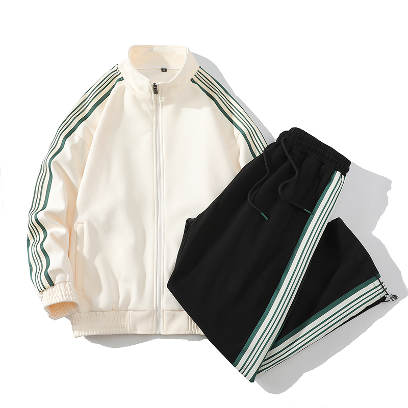 春秋运动套装男女同款卫衣外套情侣款潮流宽松休闲运动服两件套