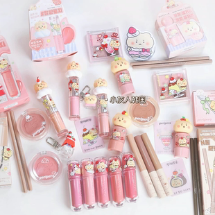 2月新peripera 土豆熊联名款唇釉套装限定眼影盘腮红液体腮红眉笔