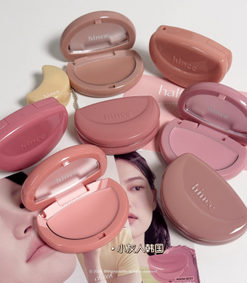 hince 4月新品半月形哑光丝绒腮红膏 creamy哑光腮红唇颊膏 3克