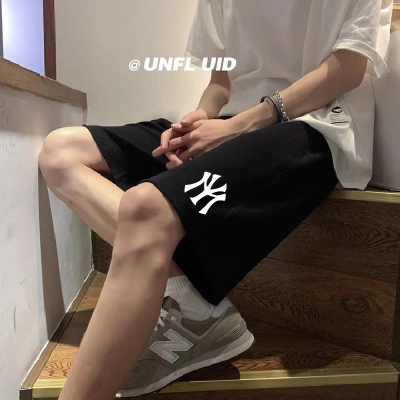 休闲短裤男士ins潮牌2022新款夏季薄款宽松情侣中裤运动五分裤子