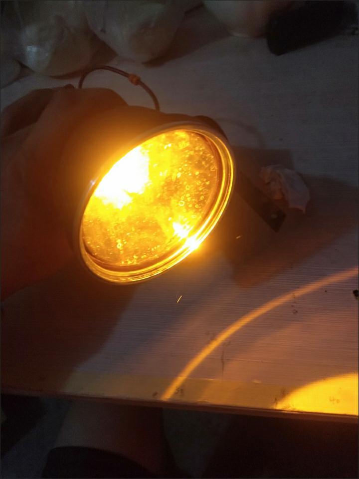 防蚊虫驱蚊橘红色灯光白光改色变色圆形贴纸灯泡暖光自粘贴膜