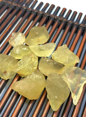 x利比亚黄金陨石冲击玻璃原石玻璃陨石原石籽料