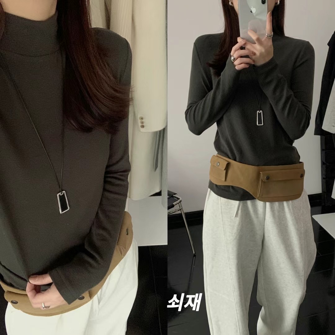 韩国半高领羊毛T恤女Dunvegan8699秋季新款时尚基础款羊绒打底衫