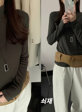 韩国半高领羊毛T恤女Dunvegan8699秋季新款时尚基础款羊绒打底衫