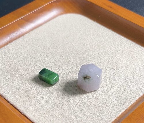 f396翡翠随行2个10-9/9-5-4mm默认瑕疵无鉴赏